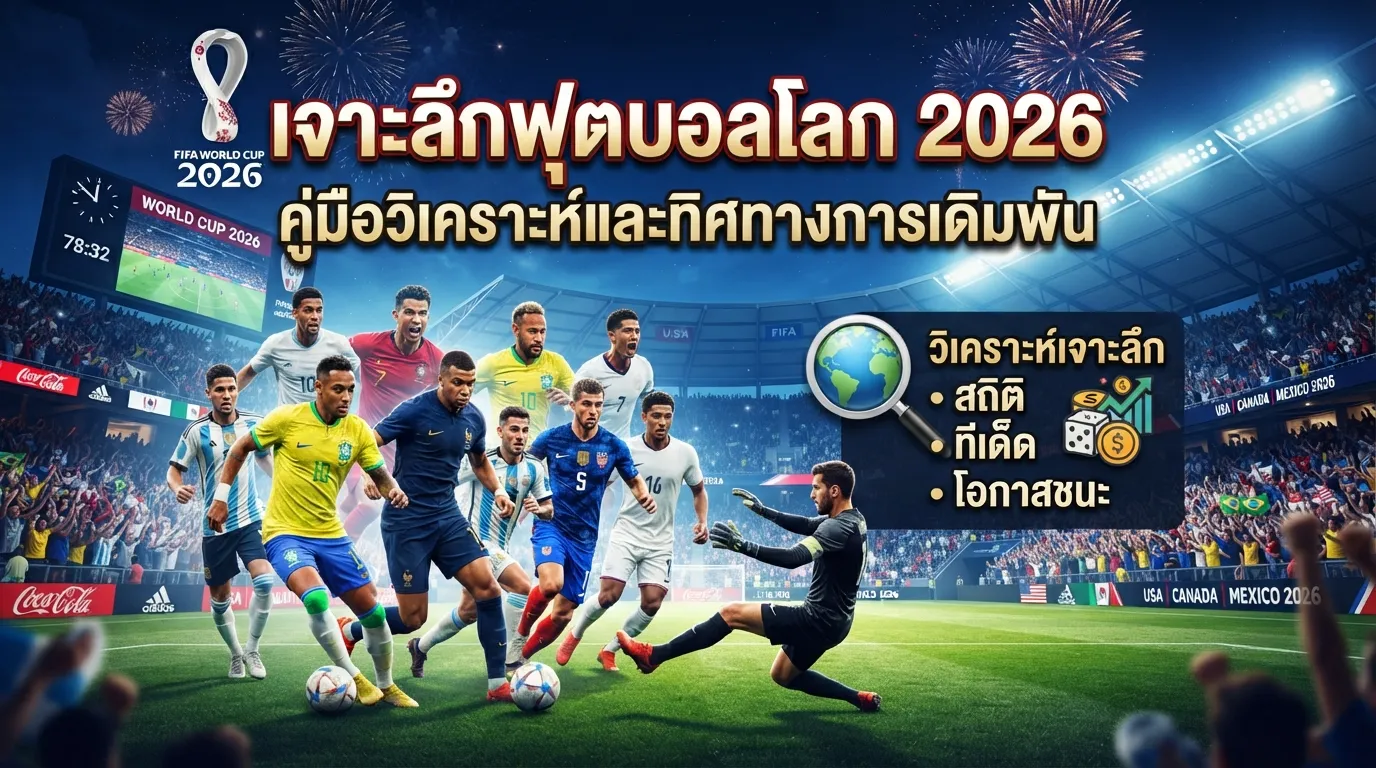 เจาะลึกฟุตบอลโลก 2026: คู่มือวิเคราะห์และทิศทางการเดิมพัน